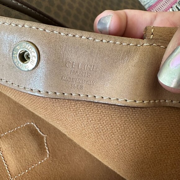 Authentic Celine Paris  Flat Tote Brown Macadam Coated Canvas, EUC - Picture 7 of 13